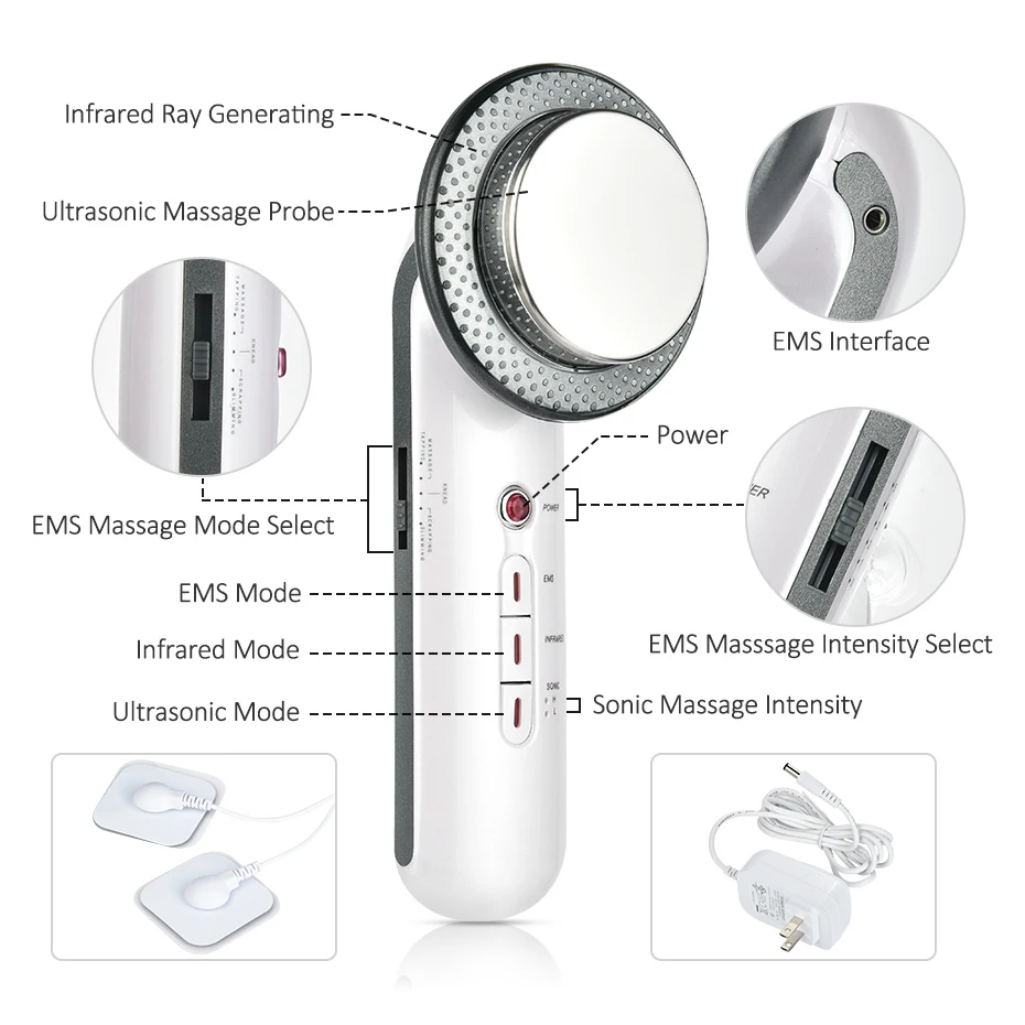 Ультразвуковая кавитация тела мышц похудение коррекция фигуры Сжигание жира