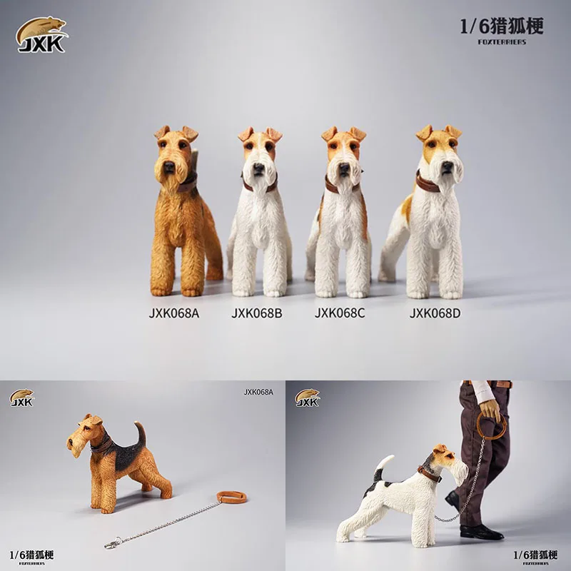 

JXK Лисий терьер статуя 1/6 лиса терьер JXK068 с воротником модель игрушки статуя сцены реквизит подходит 12 дюймов экшн-фигурка тела