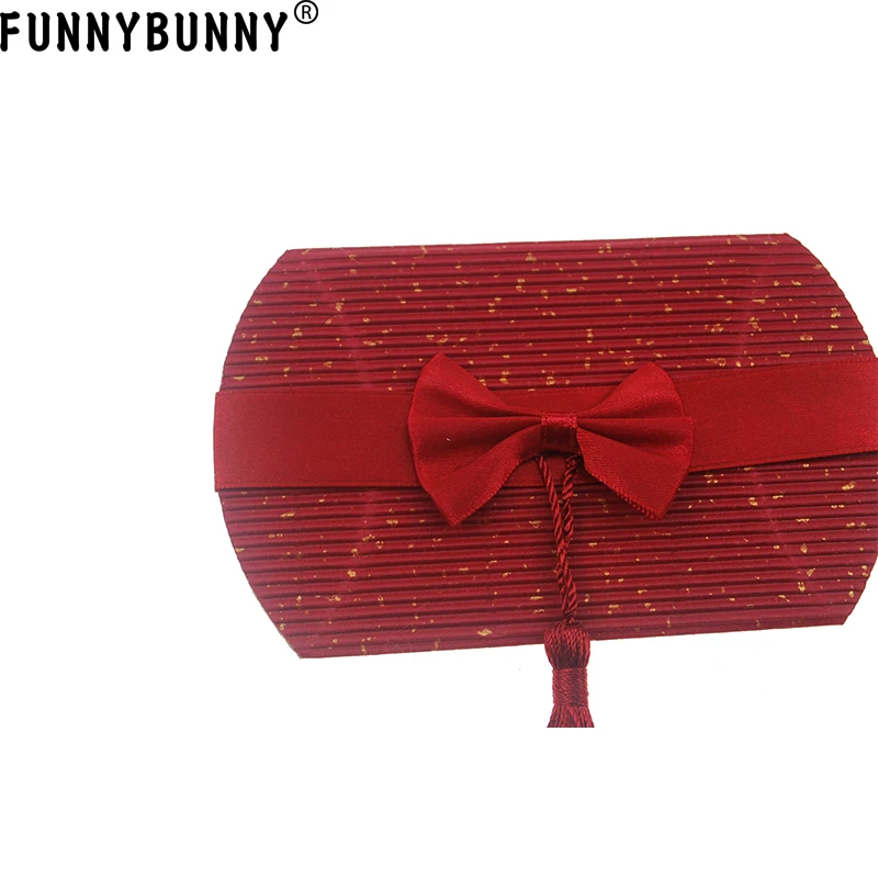 FUNNYBUNNY Corrugated Paper Pillow Candy Box Wedding Favors Baby Shower Party Gift Bags | Дом и сад