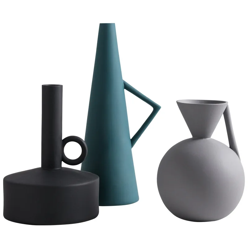 

Geometric Art Decorative Flower Vase Home Creative Models Living Room Model Flower Arrangement Accessory