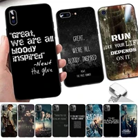 toplbpcs the maze runner phone case for iphone 11 12 pro xs max 8 7 6 6s plus x 5s se 2020 xr case