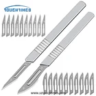 11 шт. 11 #23 # лезвия из углеродистой стали для животных или хирургических скальпелей + ручной Скальпель для ремонта печатных плат