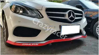 Универсальный красный резиновый передний спойлер боковая юбка Боди Комплект 2 16