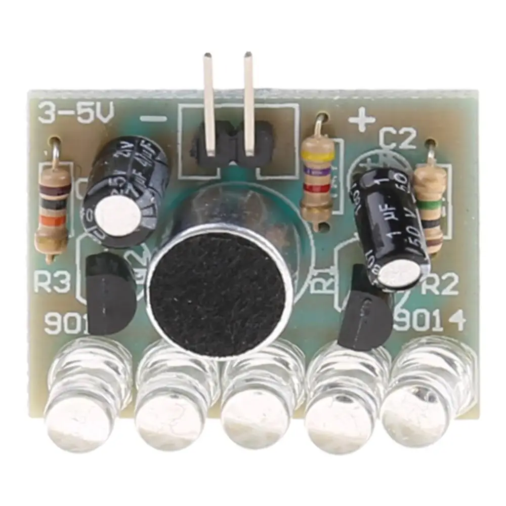 1 шт. Новый звук управления LED Мелодия лампа электронное производство DIY наборы