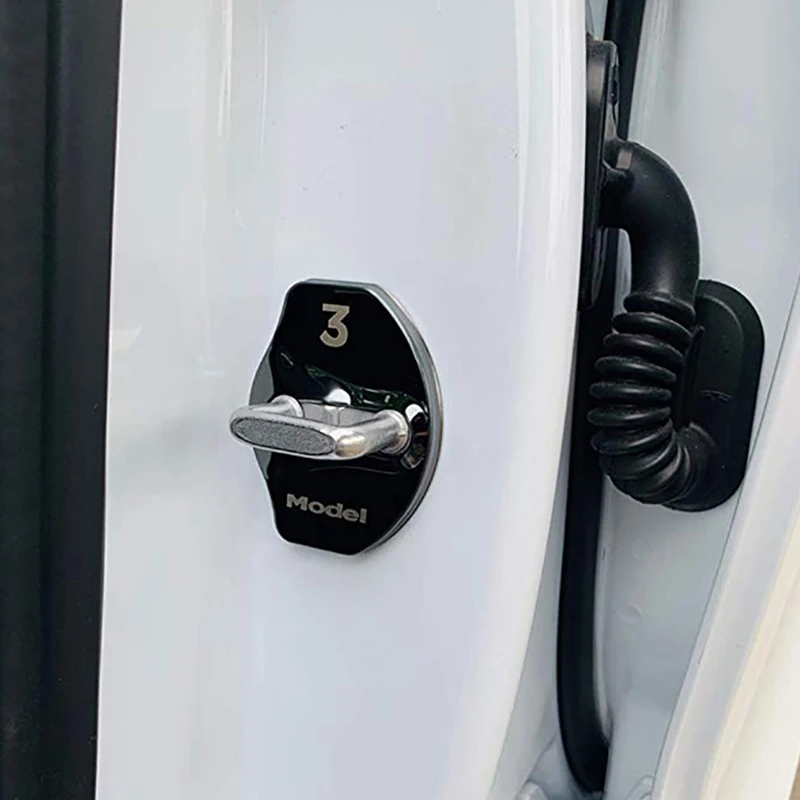 4 шт. крышка для дверного замка Tesla Model 3|Тюнинговые молдинги| |