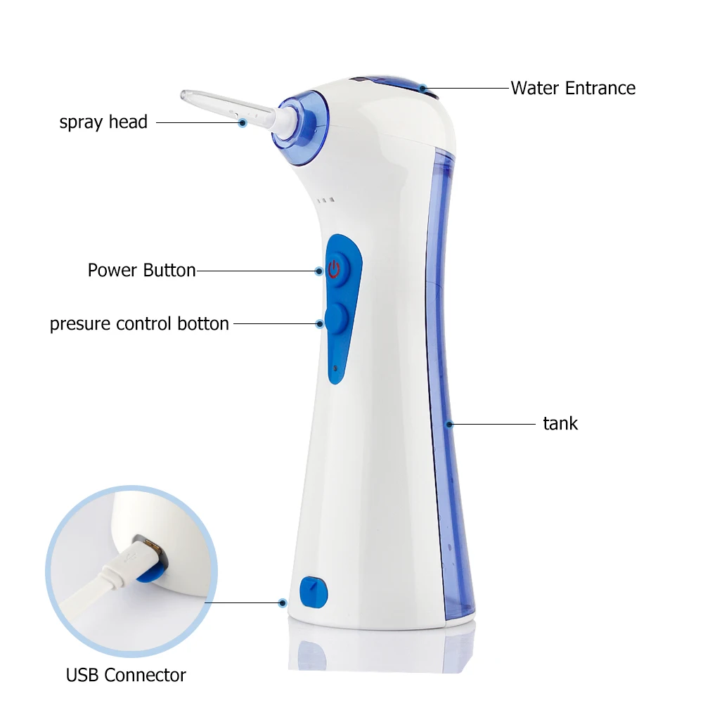 USB Перезаряжаемый зубной водный Флоссер Электрический ирригатор для полости рта