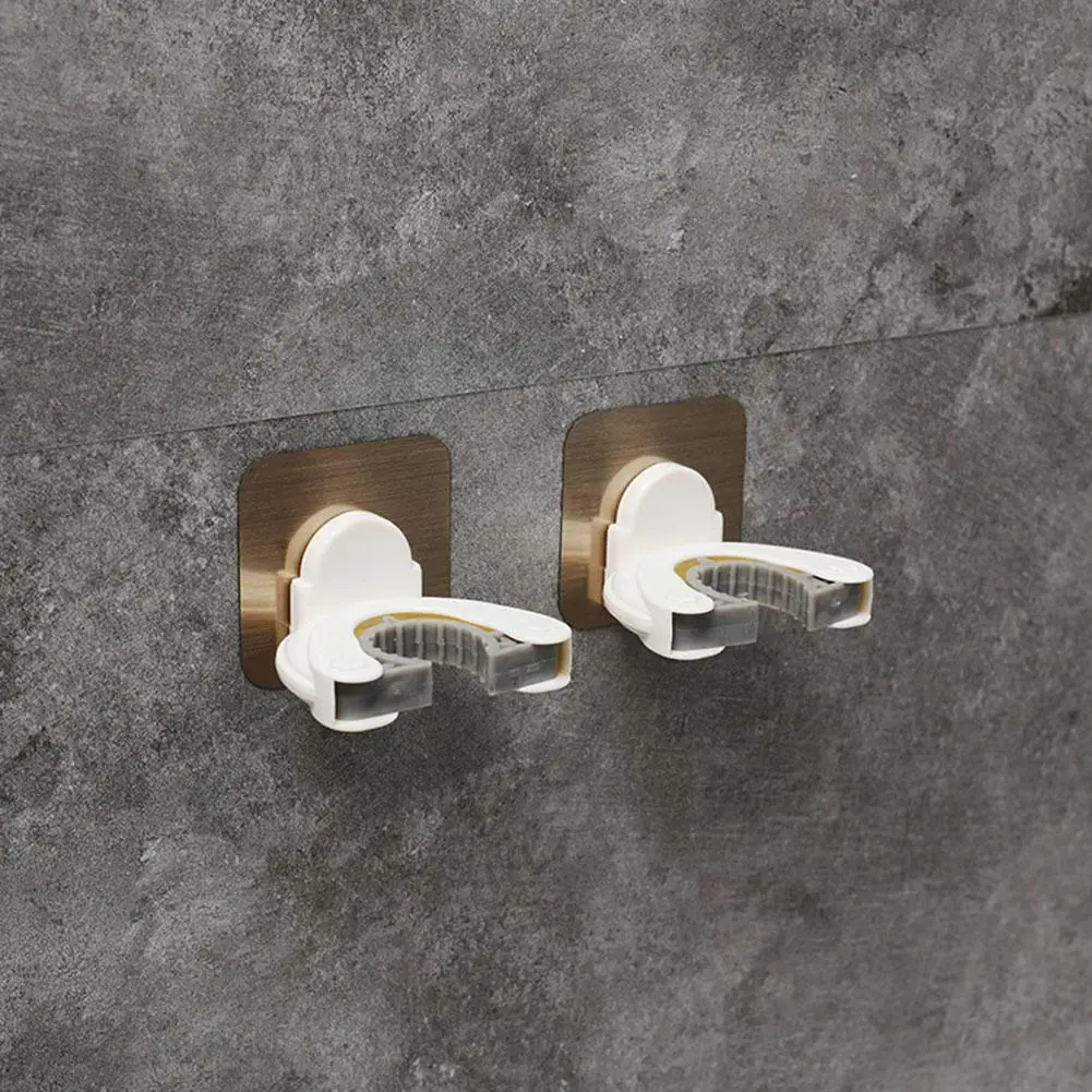 

Wall-Mounted Punch-Free Adhesive Hook Household Bathroom Nailless Seamless Storage Mop Rack Strong Broom Hook Rack Suction M8U0