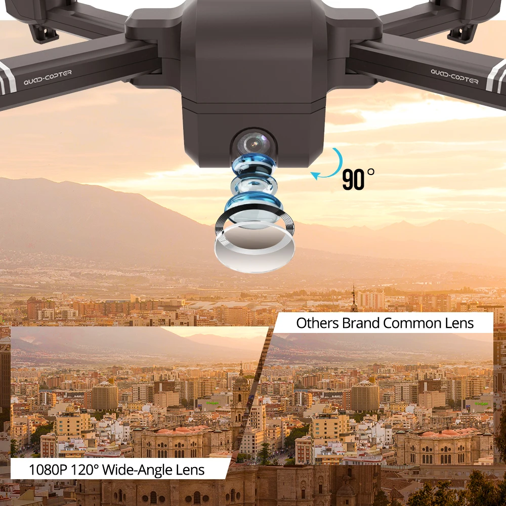 DEERC DE25 Дрон gps ГЛОНАСС FPV wifi RC Дроны с камерой Full HD 1080P Профессиональный gps Квадрокоптер