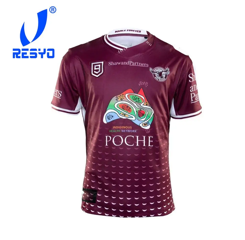 

2020 г., Мужская гарантия, Спортивная футболка для регби Sea Eagles NINES