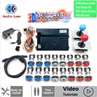 2 плеер 8000 в 1 Pandora Saga EX 3D копия SANWA Джойстик хром светодиодный кнопочный переключатель DIY игровых автоматов дома шкаф с обучающим руководством