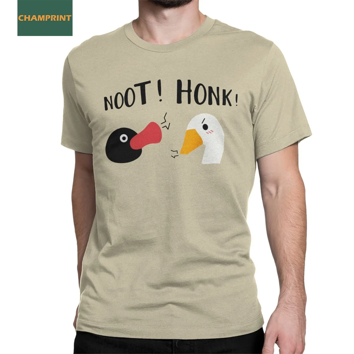 

Men T-Shirt Noot Vs Honk Untitled Goose Game Awesome Pure Cotton Tee Shirt Short Sleeve T Shirt Crew Neck Clothing Gift Idea