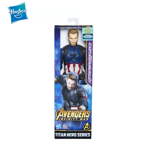 CAPTAIN AMERICA Hasbro Marvel Мстители Бесконечность войны Starforce супер герой 1" эндшпиль Титан герой серии человек паук Железный человек енот Доктор Стрэндж - Цвет: CAPTAIN AMERICA