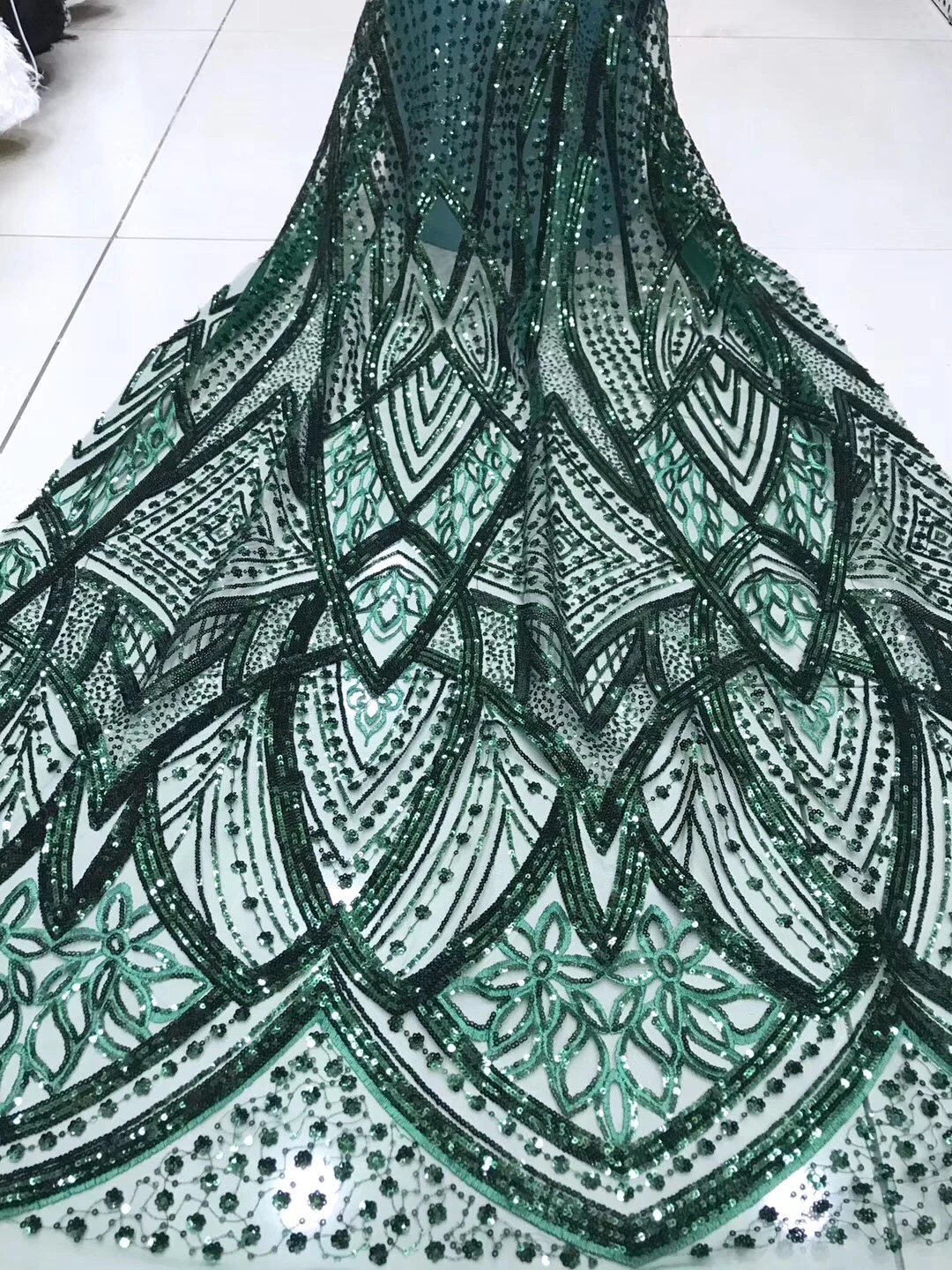 

African Tulle Lace Fabric 2019 High Quality Lace Fashion Brocade French Net Lace Fabric Material For Party Dress
