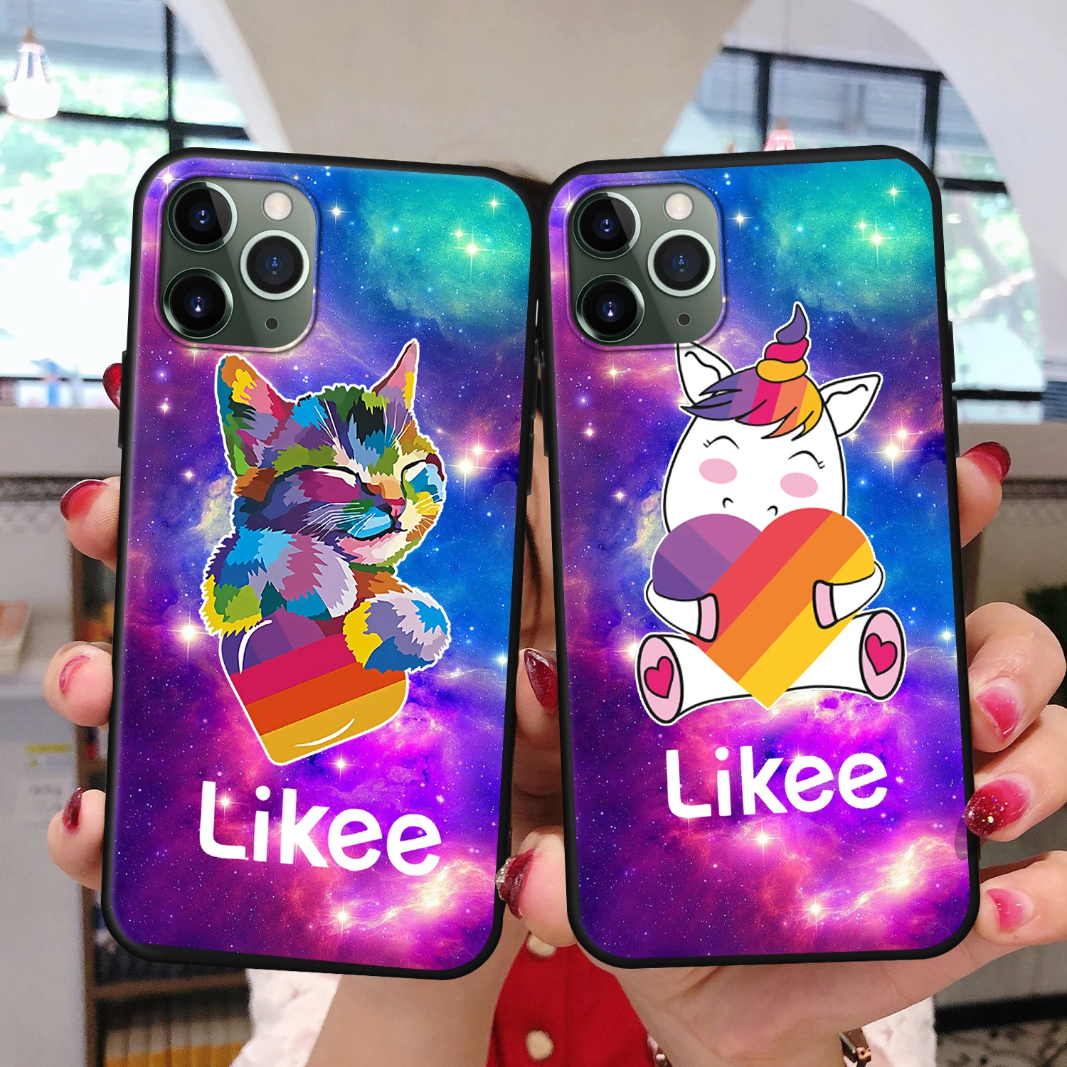Симпатичный Забавный чехол Likee для iphone 11 12 Pro XS Max XR X 5 матовый телефона 8Plus 8 7 6 6S Plus SE