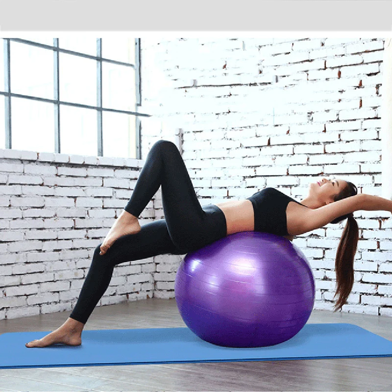 

Yoga Ball Fitness Balls Sports Pilates Birthing Fitball Exercise Training Workout Massage Ball Gym Ball 45cm
