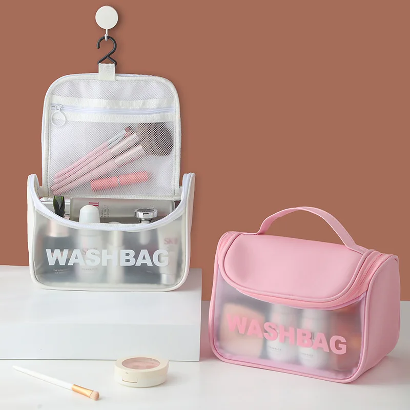 

New Arrival Women Super Fire Cosmetic Bag Fashion Portable Travel Ins Wind Large Capacity Waterproof Storage Bag Travel Wash Box