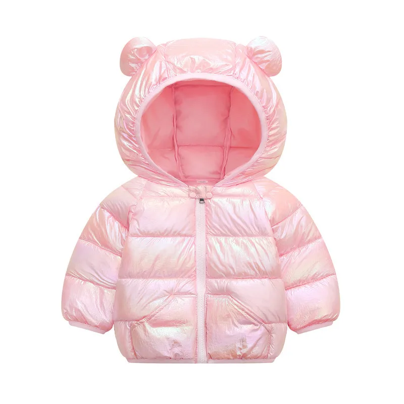 

OHMETOY Baby Girls Jacket 2021 Autumn Winter Jacket For Girls Coat Kids Warm Hooded Outerwear Children Clothes Infant Girls Coat
