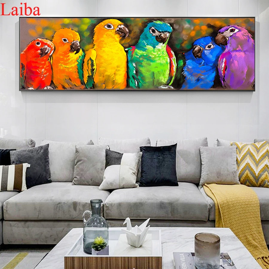 

pictures 5d diamond painting Watercolor abstract parrot full novelty 2020 mosaic art diamond embroidery icons new hot