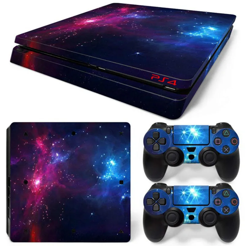 Наклейка для PS4 Slim Skin консоли PlayStation 4 и контроллеров Gamepad|Наклейки| |