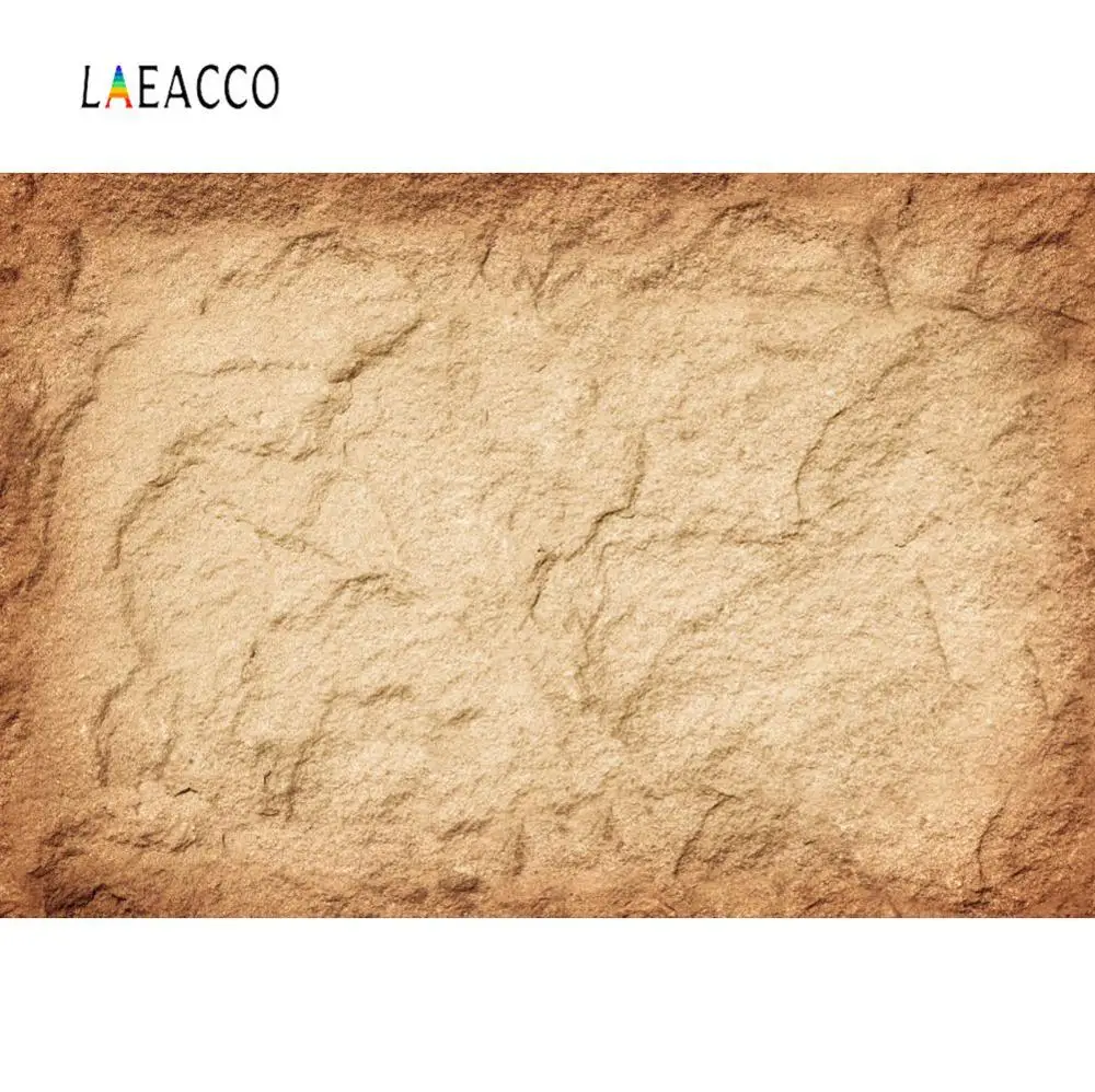 Laeacco Виниловый фон Коричневый Камень Шифер градиентный однотонный настенный