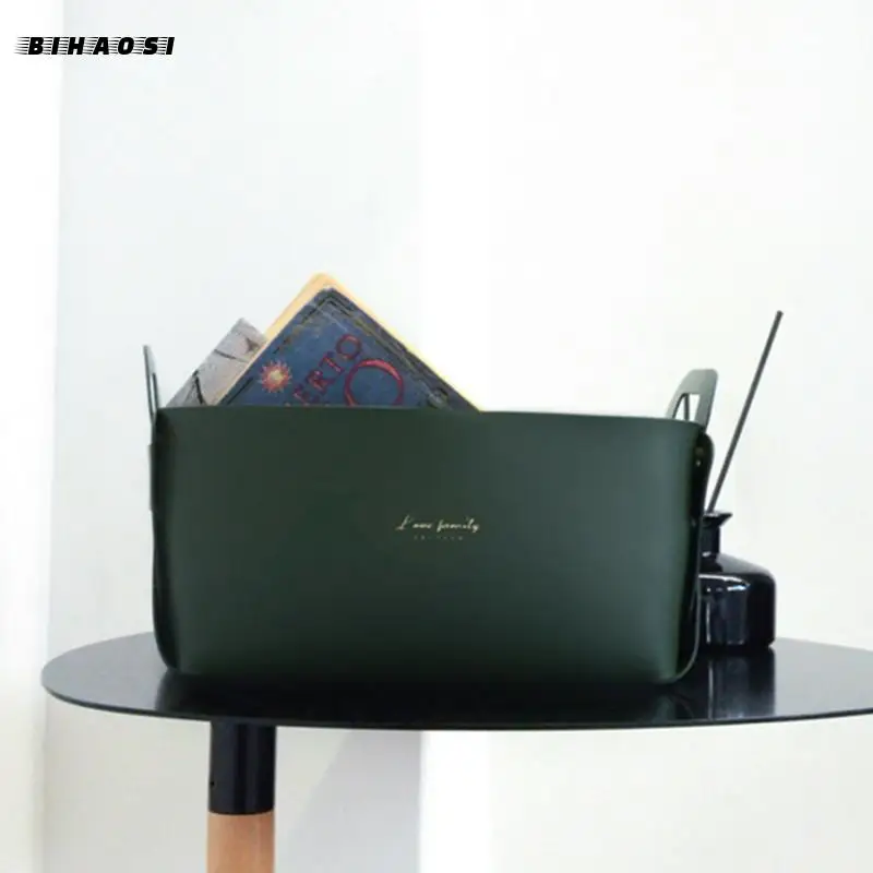 Большая кожаная настольная коробка для хранения гостиной спальни мелочей