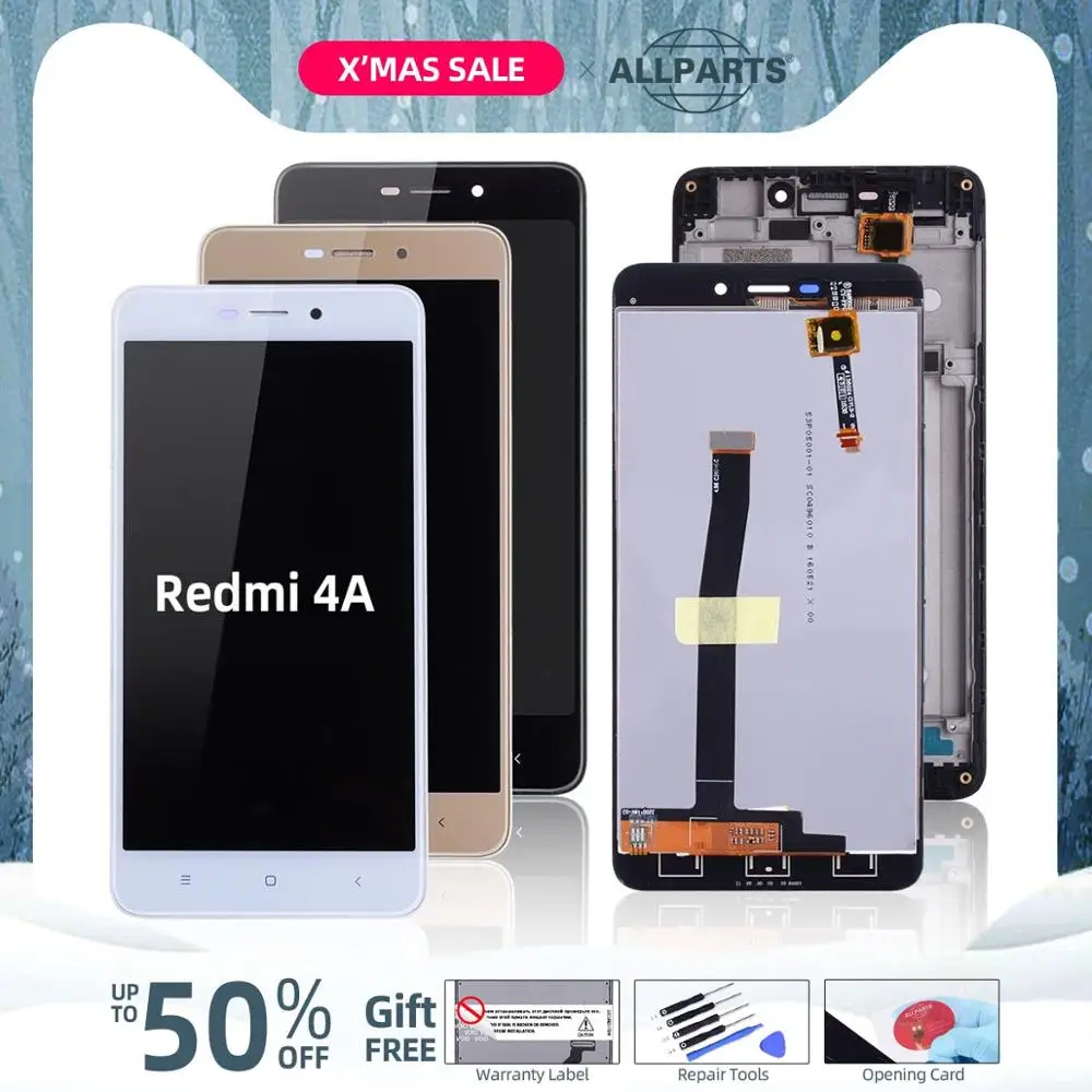 5," дисплей для XIAOMI Redmi 4A, сенсорный ЖК-экран с рамкой, ЖК-дисплей для XIAOMI Redmi 4A, запасные части