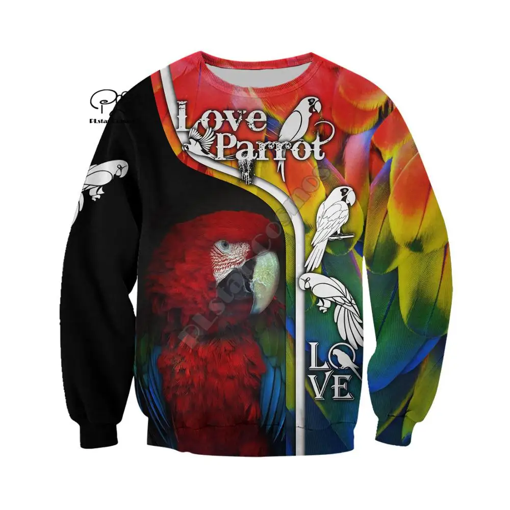 

PLstar Cosmos Animal Bird Parrot Pigeon Funny NewFashion Long Sleeve Streetwear casual 3DPrint Zip/Hoodies/Sweatshirts/Jacket A6