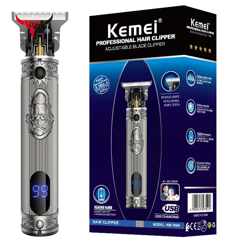 

Kemei Professional men trimmer beard electric clipper barbe hair cutting machine revised to outliner trimmer hair clippers men