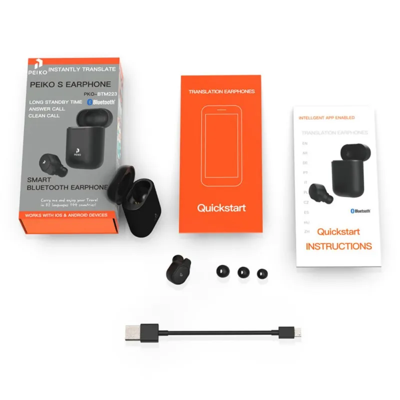 Наушники переводчики на 33 языка мгновенный Беспроводной интеллектуальный