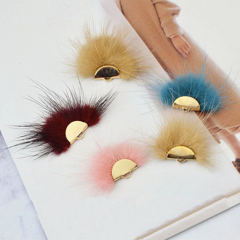 10 шт. DIY кисточки меховой шар разноцветные цветы ювелирные изделия аксессуары для