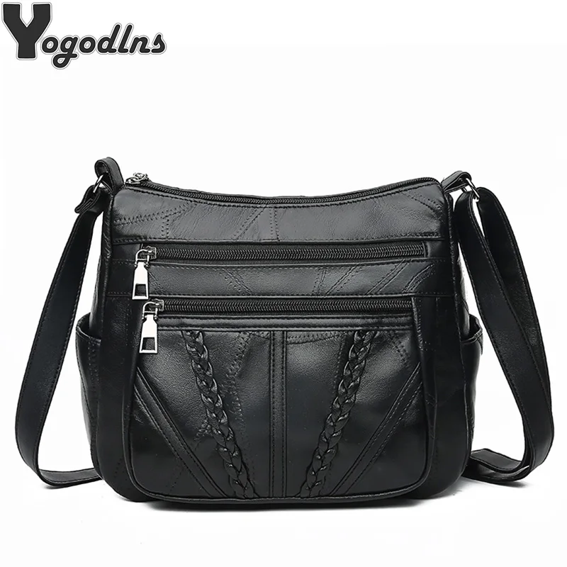 Модная женская сумка мессенджер повседневная квадратная через плечо для