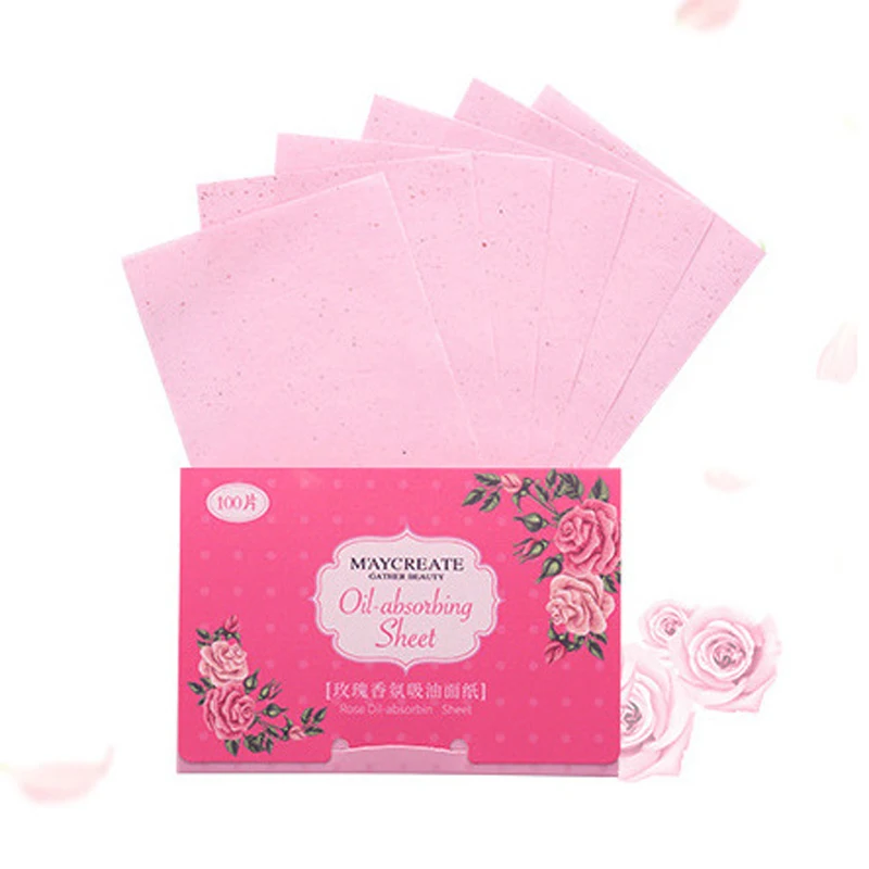 

600pcs/6bags Protable Face Matting Wipes Face Oil Absorbing Sheet Blotting Paper Oil Control Paper Face Cleanser Makeup Tools
