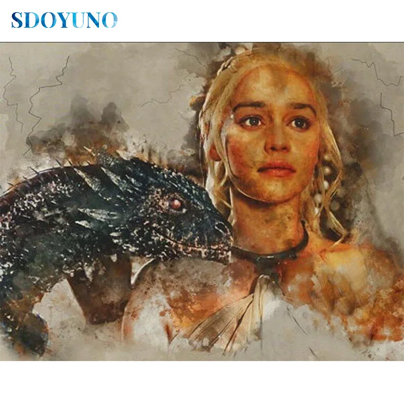 Алмазная живопись SDOYUNO 5d сделай сам картина с квадратными/круглыми фигурами