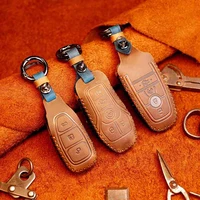 easyant business retro fashion trend car leather key case suitable for ford key case fox mondeo bag sharp world leather buckle s