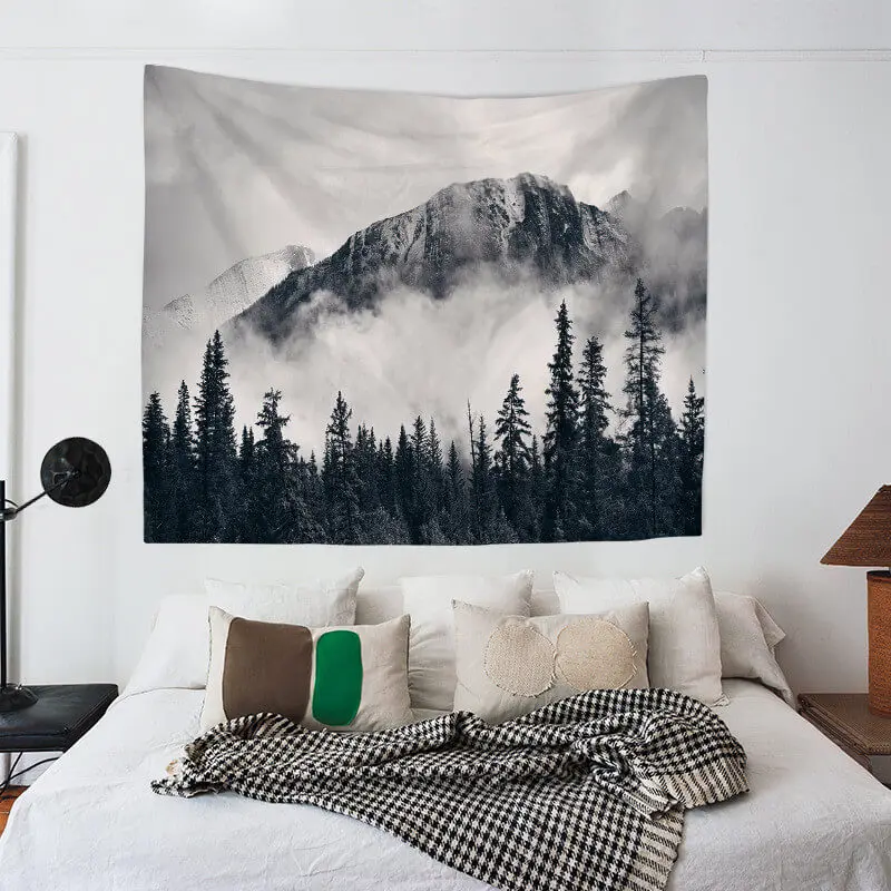 LeRadore 2018 новый гобелен джунгли настенные вешалки Полиэстер Гобелен Trippy домашний