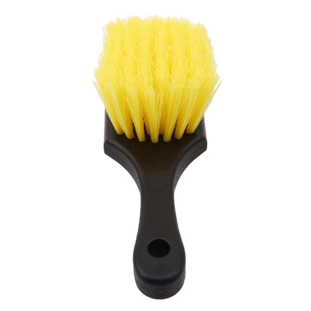 1 шт. Щетка с желтым синтетическим ворсом для мытья колес щетка чистки дисков
