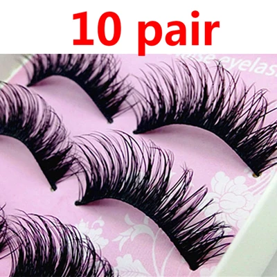 10pair style 8 10 пар накладных ресниц натуральный хлопок стебель ресницы длинные черные Накладные ресницы макияж объем ресниц Накладные ресницы Поддельные ресницы - Цвет: 10pair style 8