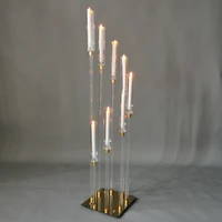 acrylic candelabra all clear candle holders spiral wedding candlesticks table centerpieces flower stand holder big candelabrum