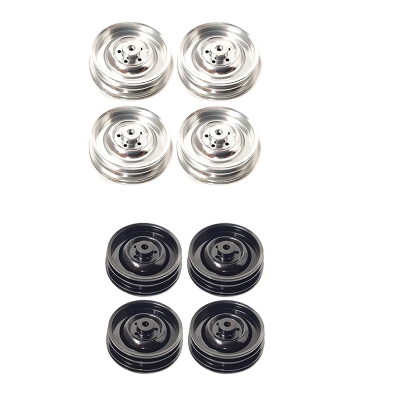 

4Pcs Metal Wheel Hub Tyre Spare Tire for Q65 Jeep 1/10 2.4G 4WD RC Car Upgrade Parts Accessories