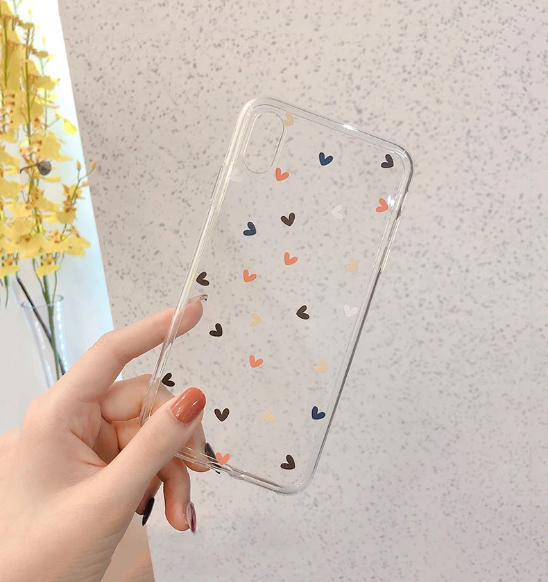 Модный мягкий ТПУ чехол для телефона s iPhone 6S 7 8 Plus 11 Pro XS MAX XR цветочный Любовь