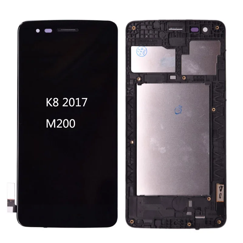 M210 lcd для LG K8 M200 M210 US215 lcd дисплей сенсорный экран дигитайзер и рамка Полная сборка MS210 lcd Рамка