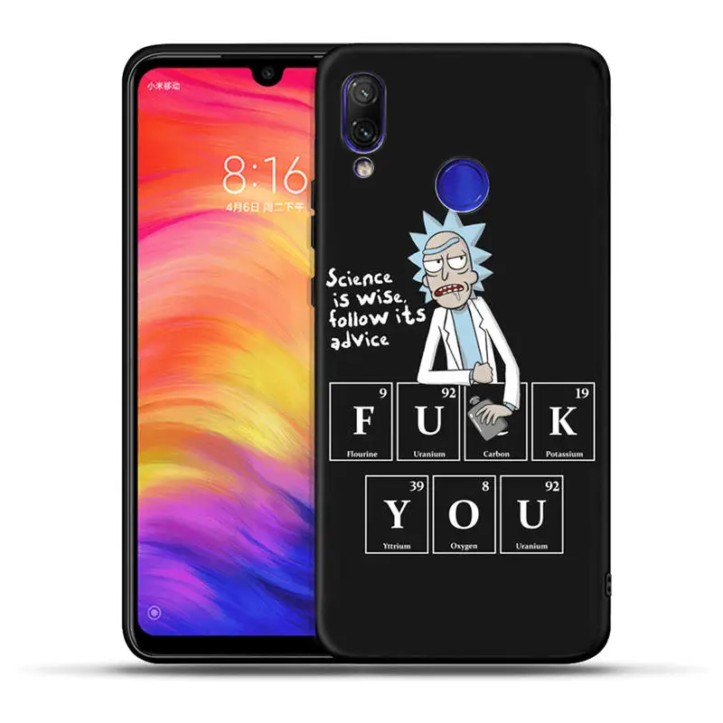 H1365 Аниме Рик и Морти мультфильм аниме чехол для Xiaomi Redmi Note 7 7A 6 Pro 6A 5A Prime Mi A1 5X A2 Lite 6X4X5 плюс Pocophone F1 - Цвет: H1365
