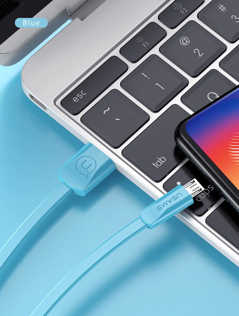 USAMS 2A кабель Micro USB для быстрой зарядки, синхронизации данных Кабель microusb для samsung Xiaomi huawei Android мобильный телефонный кабель micro USB шнур