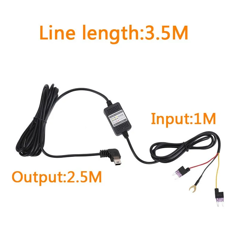 car dash cam buck line driving recorder acc step down line 12v24v to 5v 3a for dash camera auto charging for parking monitor free global shipping