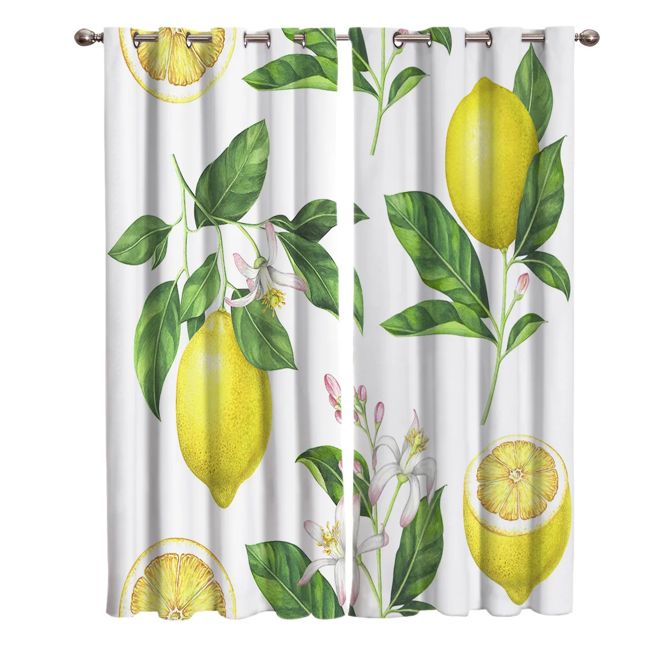 Лимон фрукты комната занавеска s большое окно Ванная Кухня Спальня дети