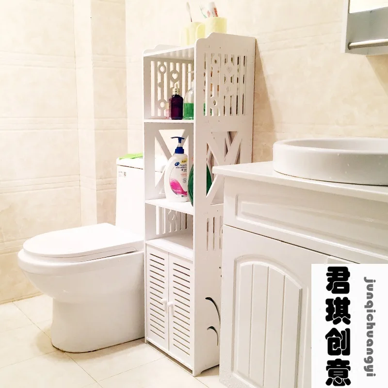 Водонепроницаемая многофункциональная полка для ванной комнаты туалет легко