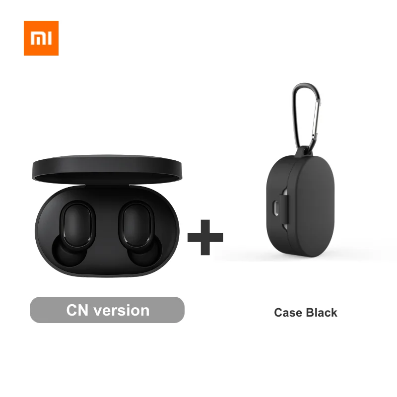 Xiaomi Redmi Airdots Xiaomi беспроводные наушники Голосовое управление Bluetooth 5,0 шумоподавление управление - Цвет: CN Black case
