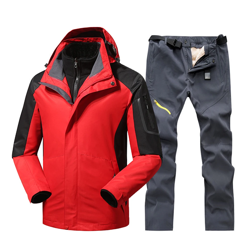 2020 новый зимний лыжный костюм Для мужчин ветрозащитный Водонепроницаемый Лыжный