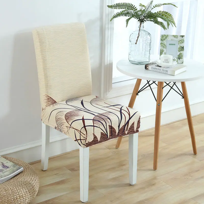 Чехол на стул с принтом съемные эластичные Чехлы для ресторана цветочный узор