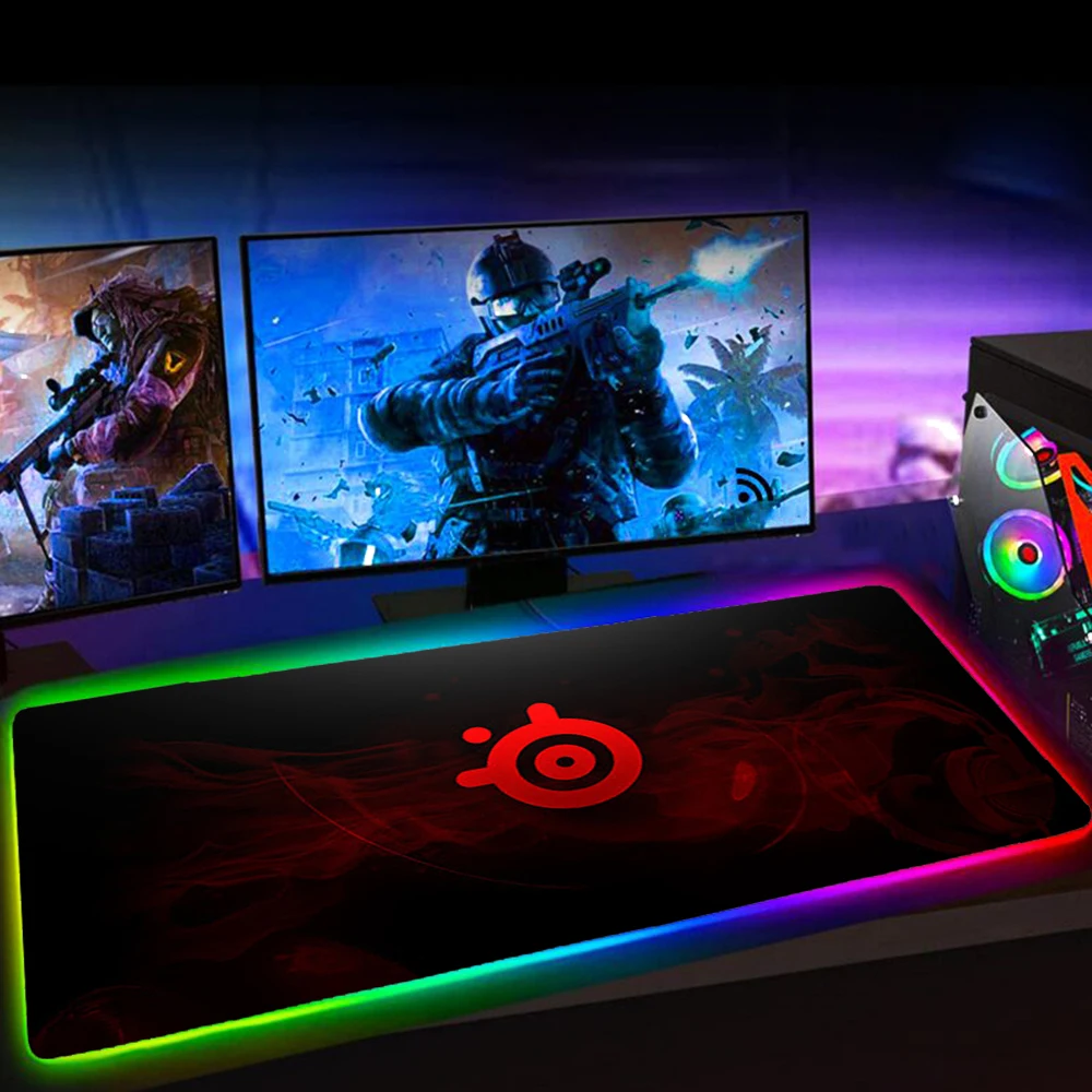 

Игровой коврик для мыши Steelseries, крутой коврик для мыши с подсветкой Led